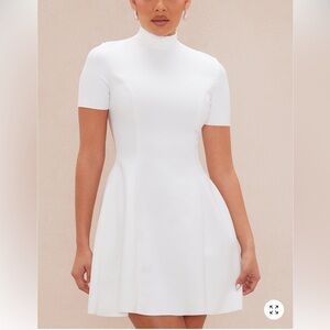 Fashion nova Blakely Bandage A Line Mini Dress - White